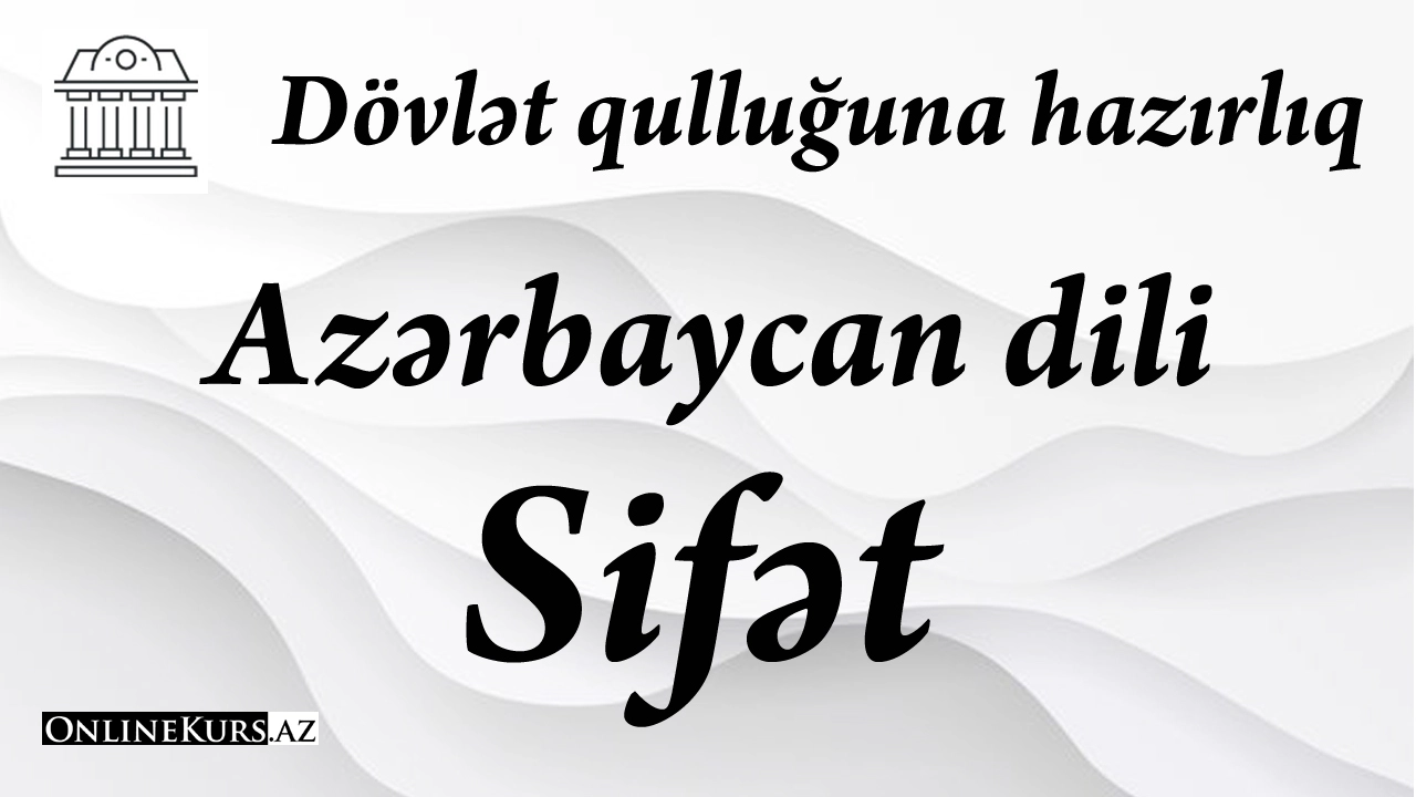 Sifət - Azərbaycan dili