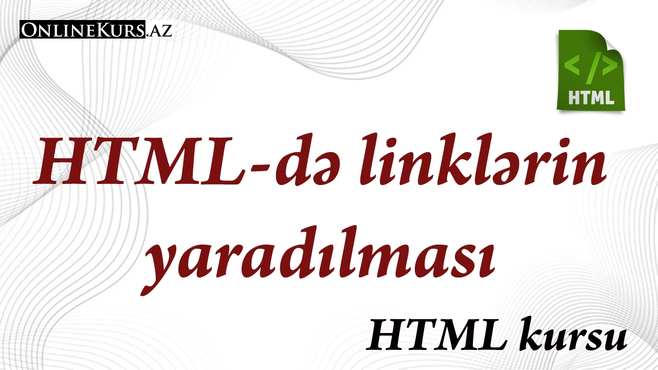 HTML linklər