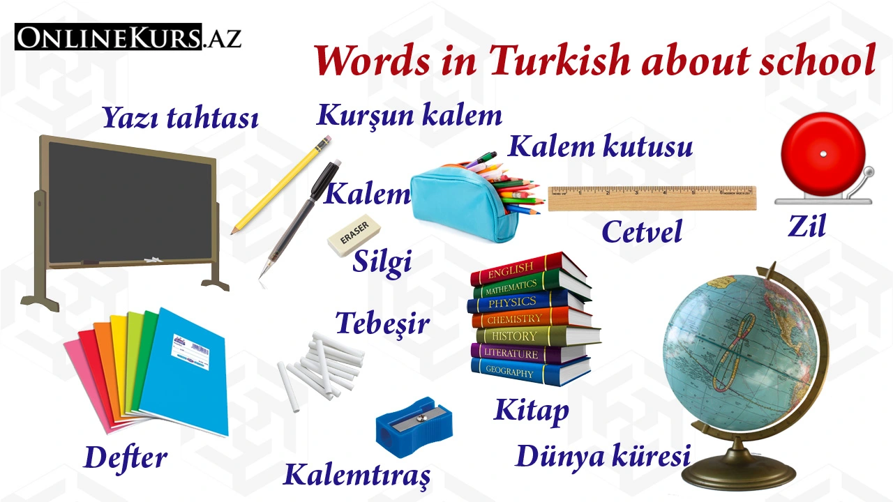Words about school in Turkish