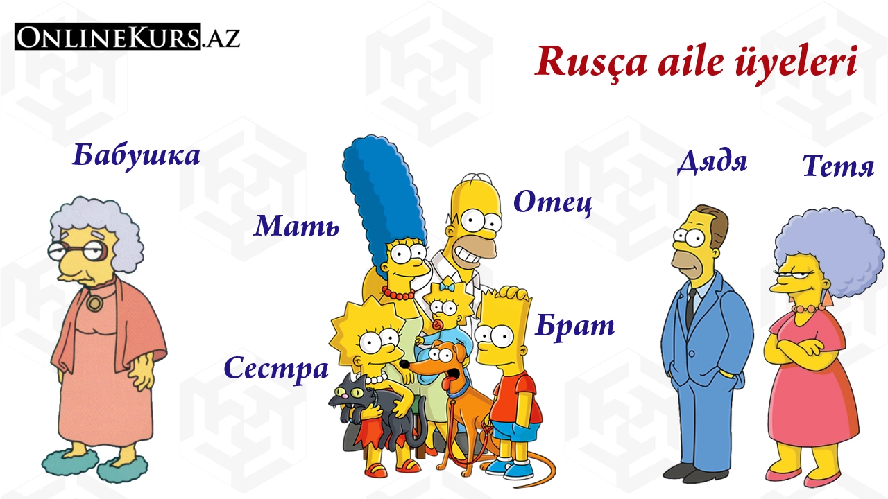 Rusça aile üyeleri ve akrabalar