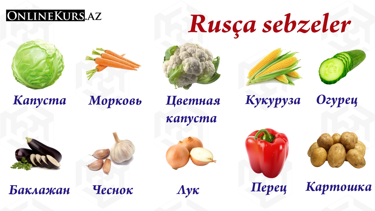 Rusça sebze adları