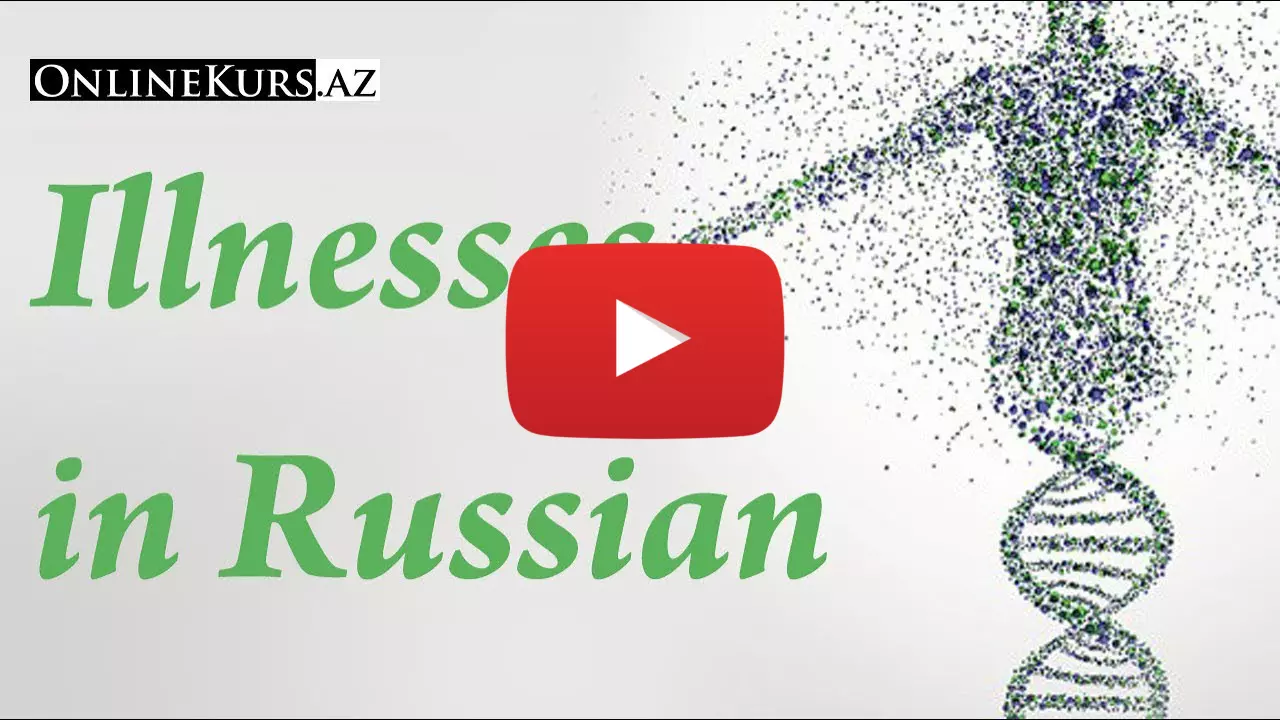 Illnesses Russian vocabulary