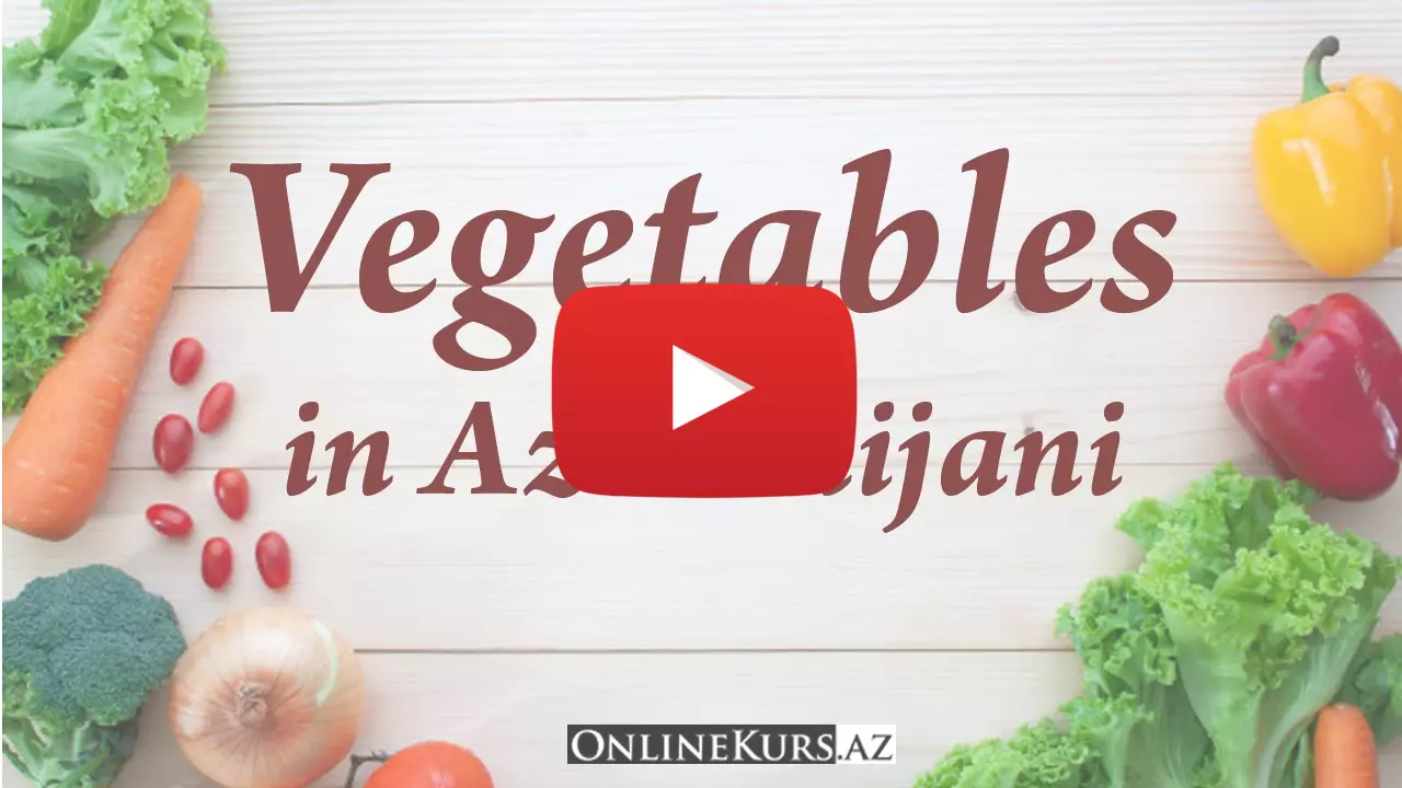 Vegetable names in Azeri